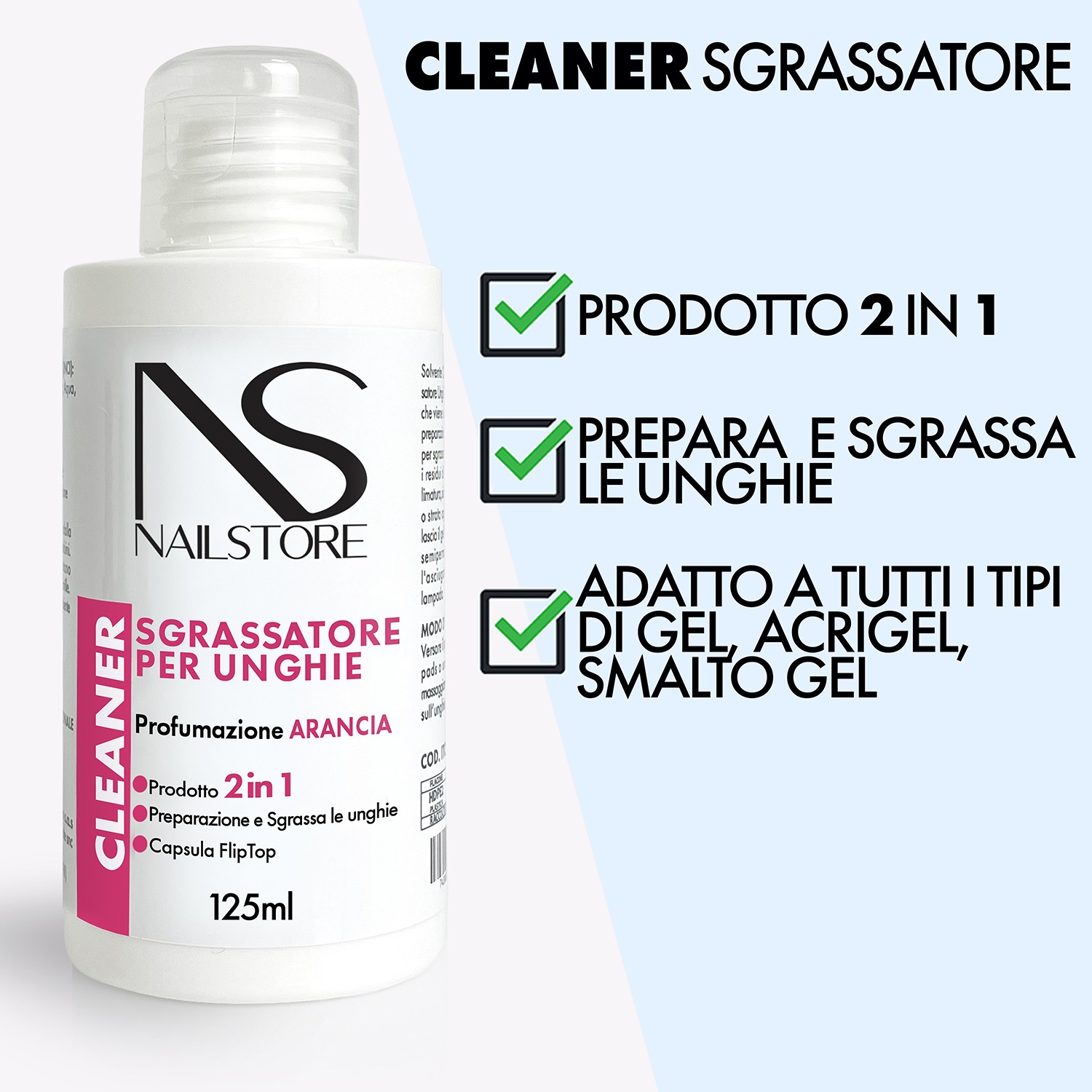 Cleaner Sgrassatore Unghie 125ml - Nail Store