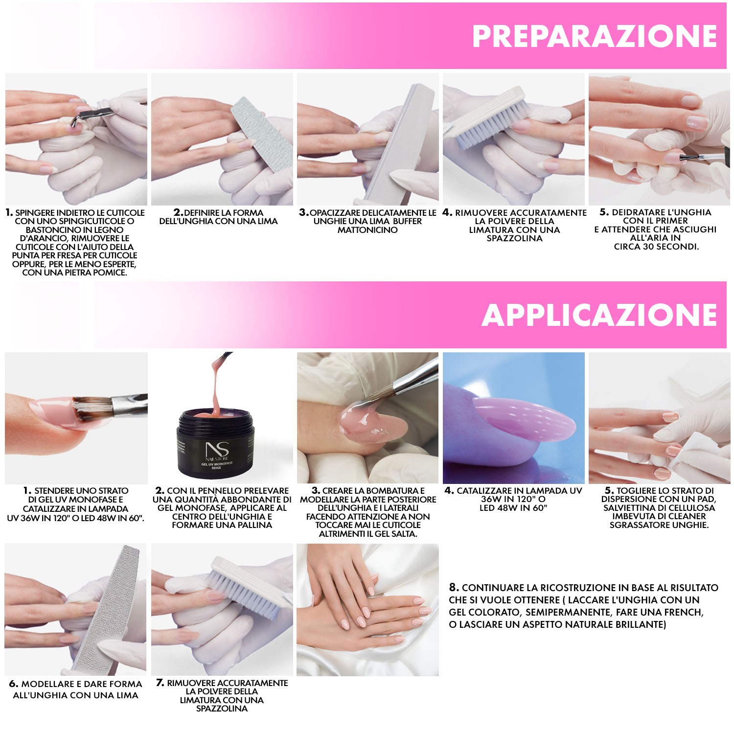 Gel UV Monofase Beige 100g - Nail Store