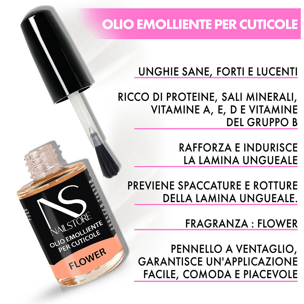 Olio per Cuticole Flower 15ml - Nail Store