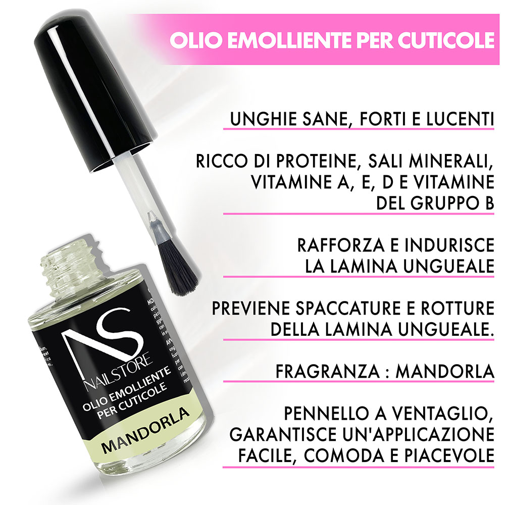 Olio per Cuticole Mandorla 15ml - Nail Store