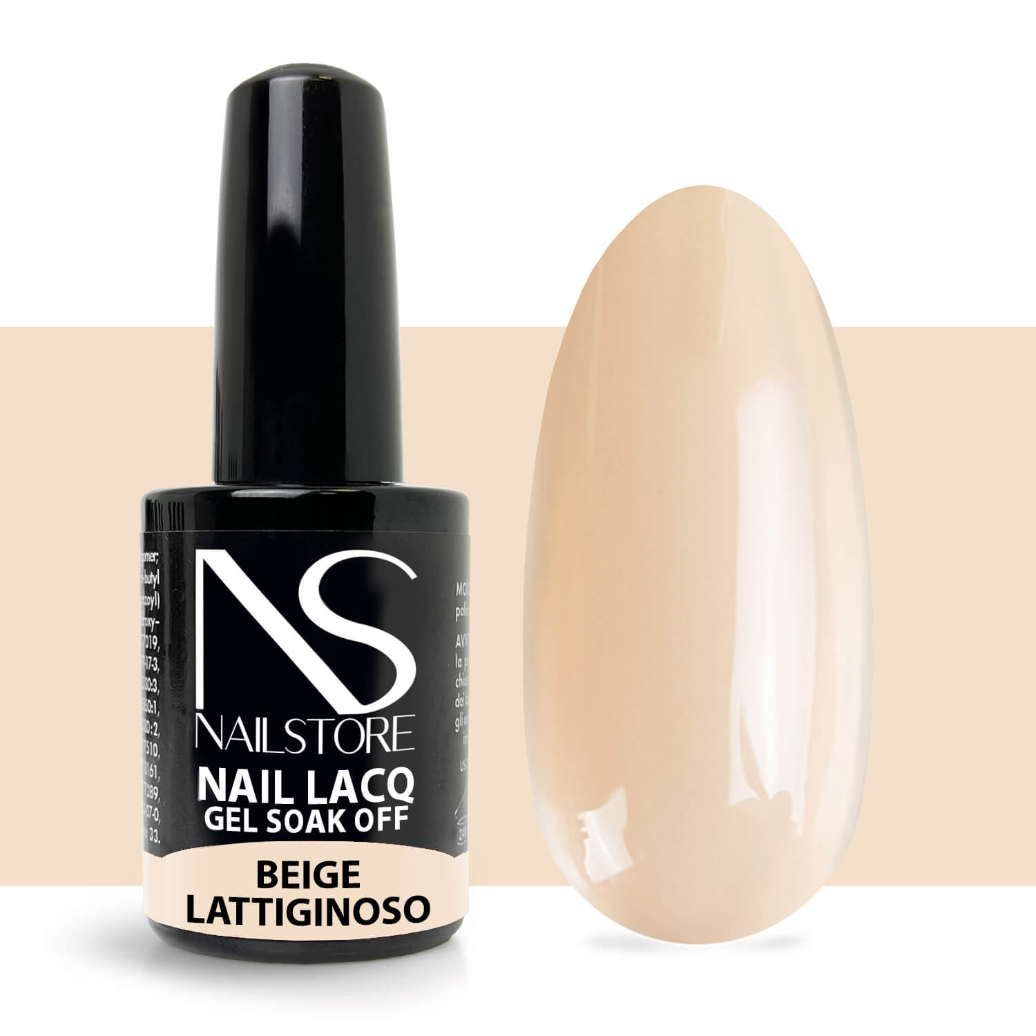 Semipermanente Nail Lacq Beige Lattiginoso - Nail Store