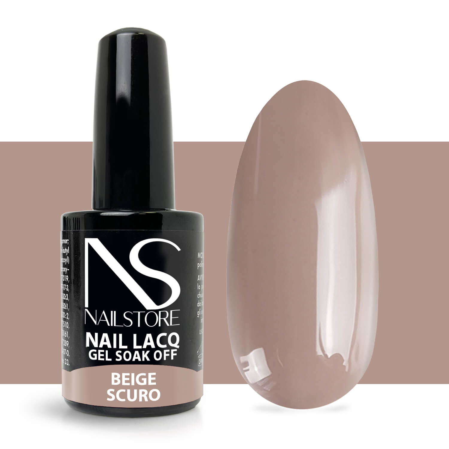 Semipermanente Nail Lacq Beige Scuro - Nail Store