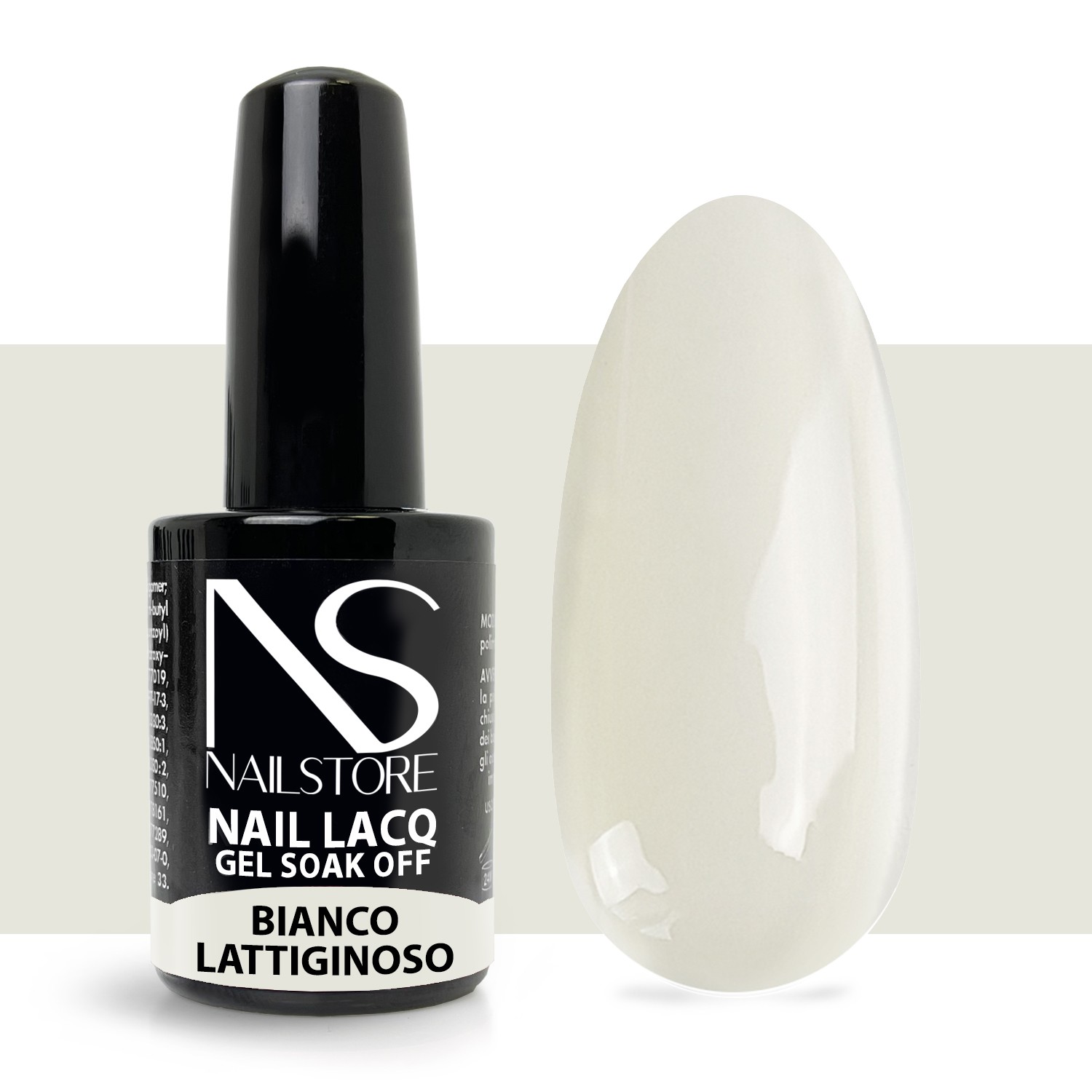 Semipermanente Nail Lacq Bianco Lattiginoso - Nail Store