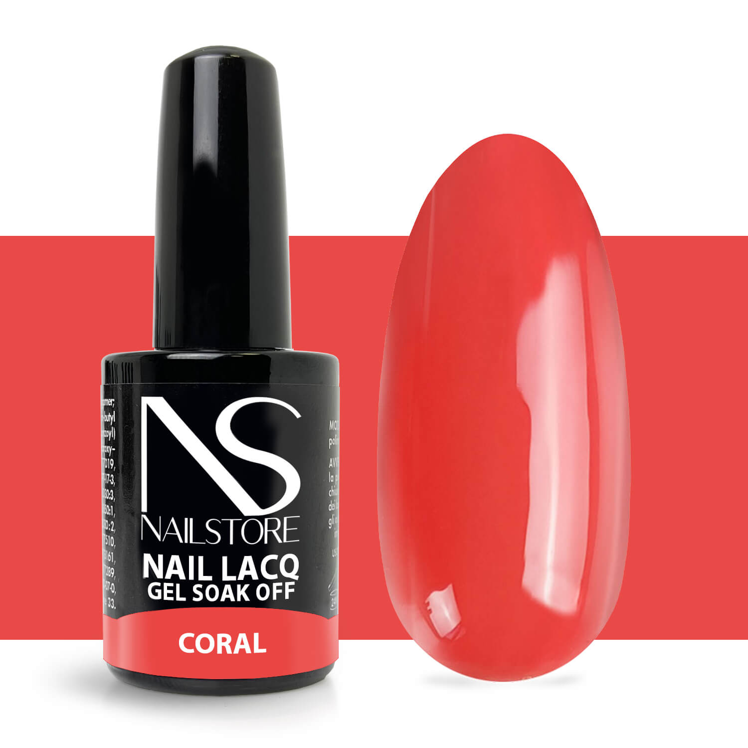 Semipermanente Nail Lacq Coral - Nail Store