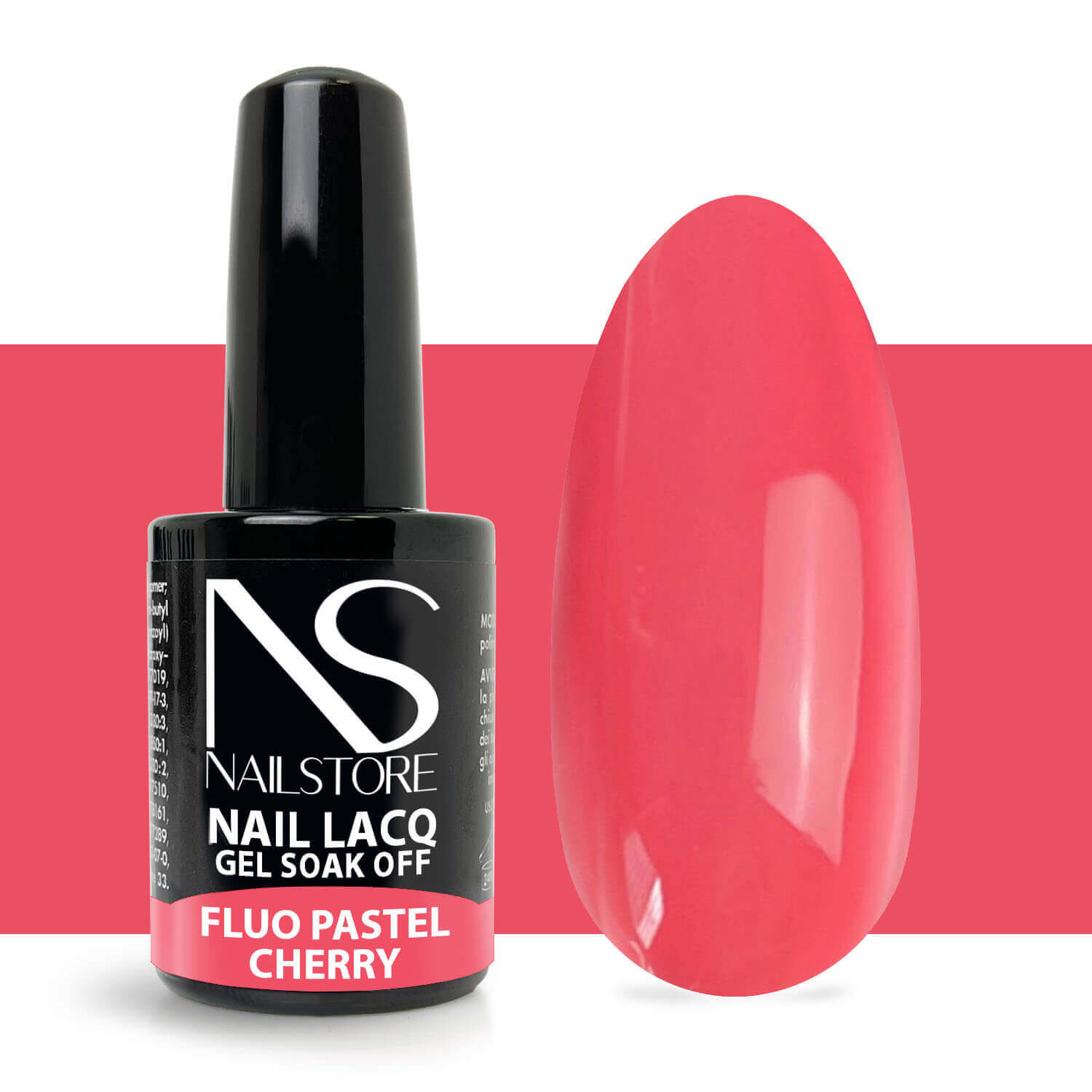 Semipermanente Nail Lacq Fluo Pastel Cherry - Nail Store