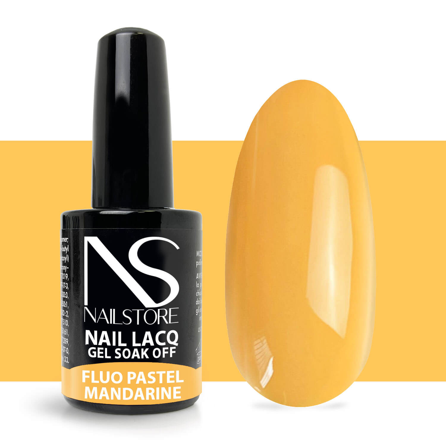 Semipermanente Nail Lacq Fluo Pastel Mandarine - Nail Store