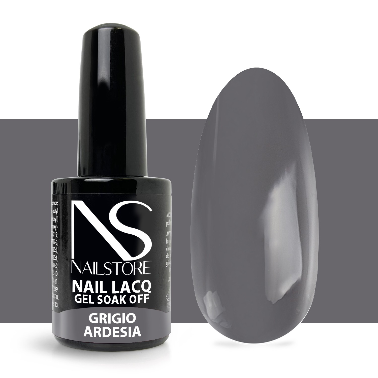 Semipermanente Nail Lacq Grigio Ardesia - Nail Store