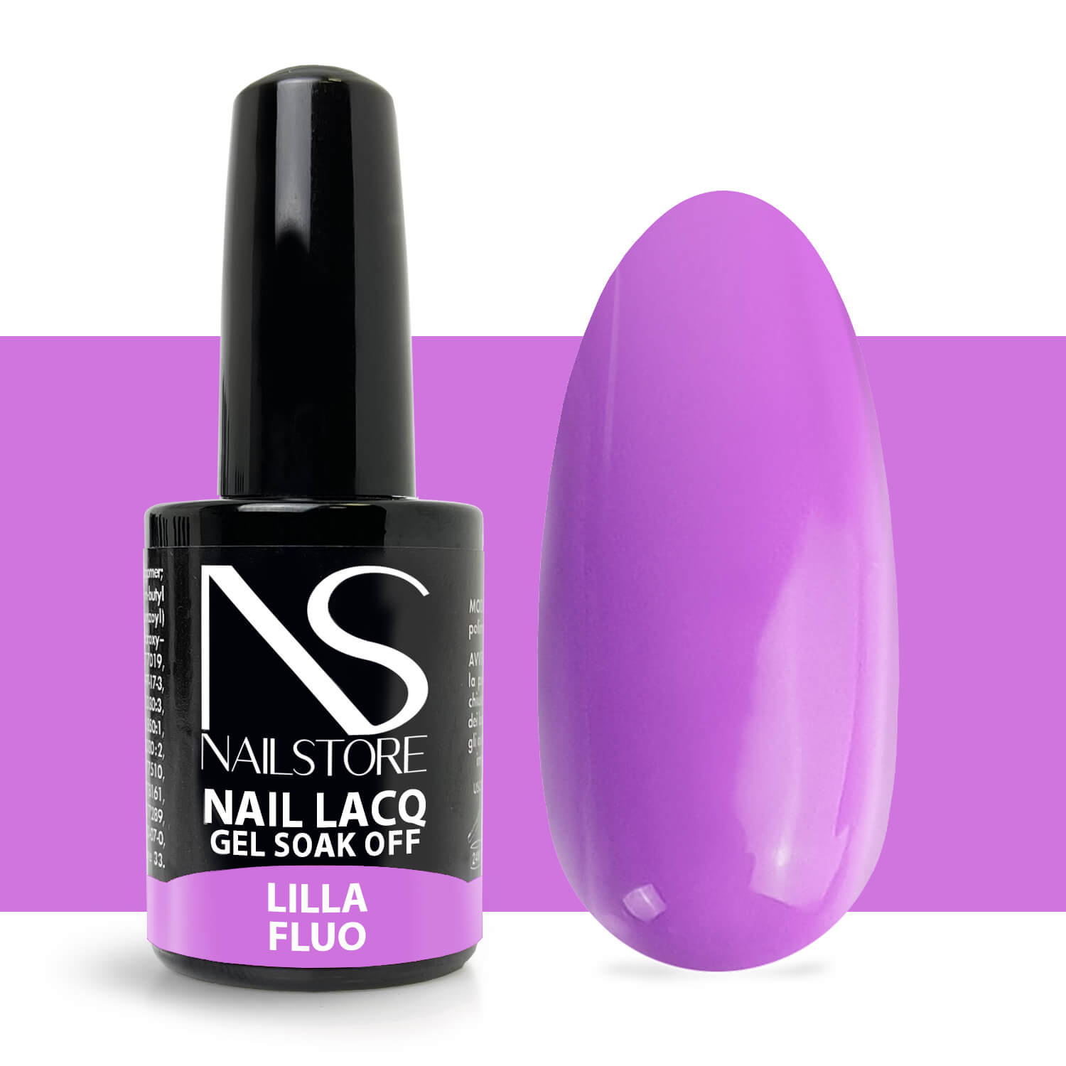 Semipermanente Nail Lacq Lilla Fluo - Nail Store