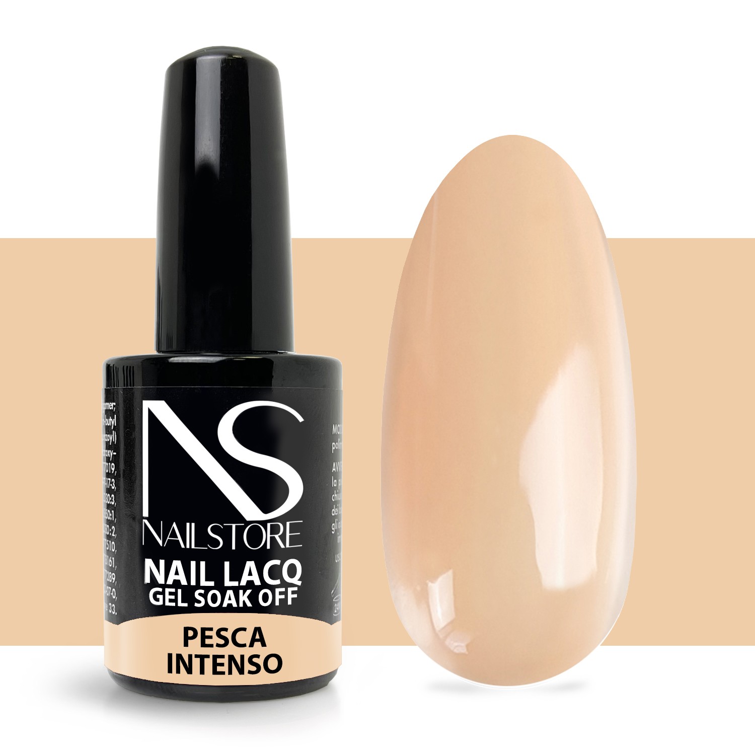 Semipermanente Nail Lacq Pesca Intenso - Nail Store