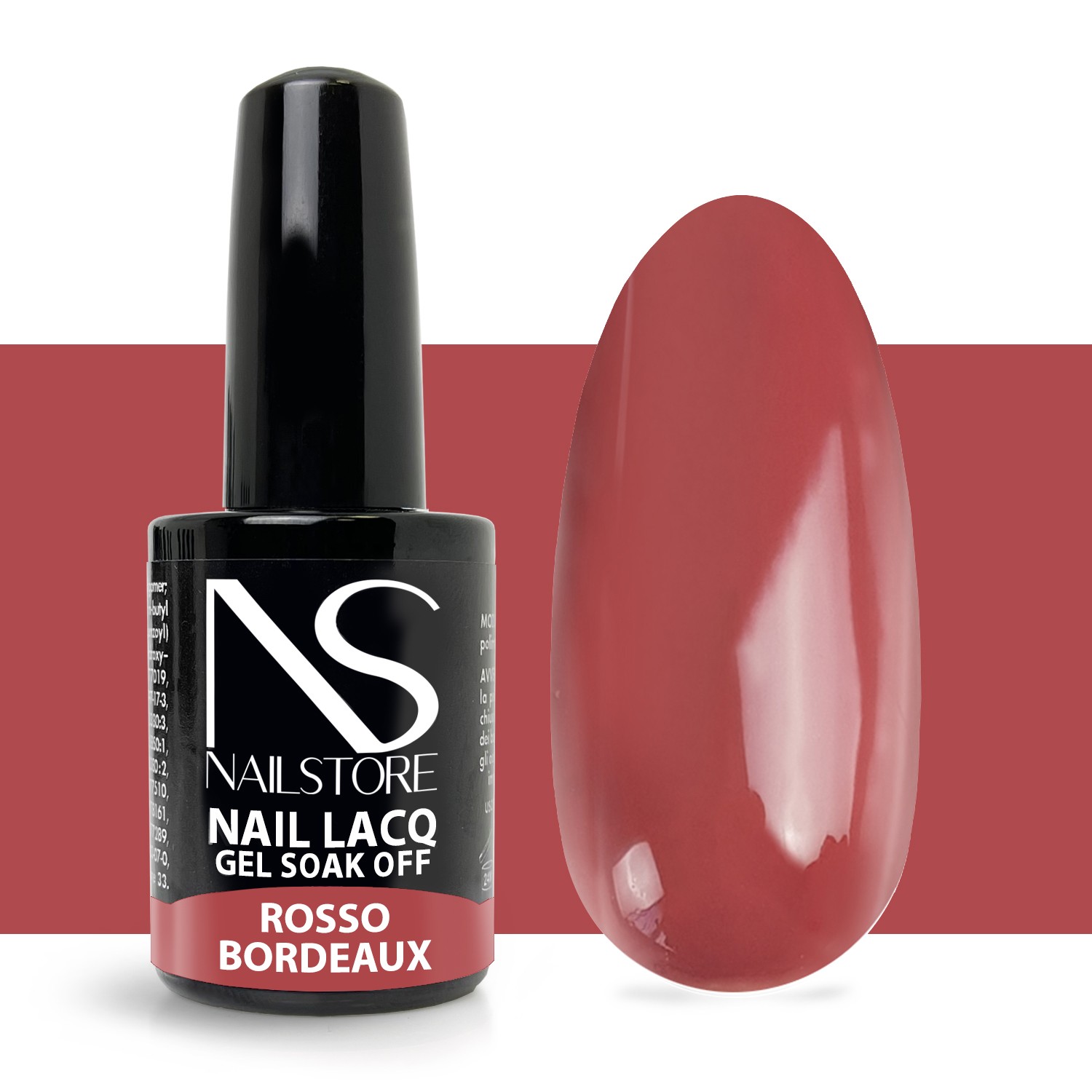 Semipermanente Nail Lacq Rosso Bordeaux - Nail Store