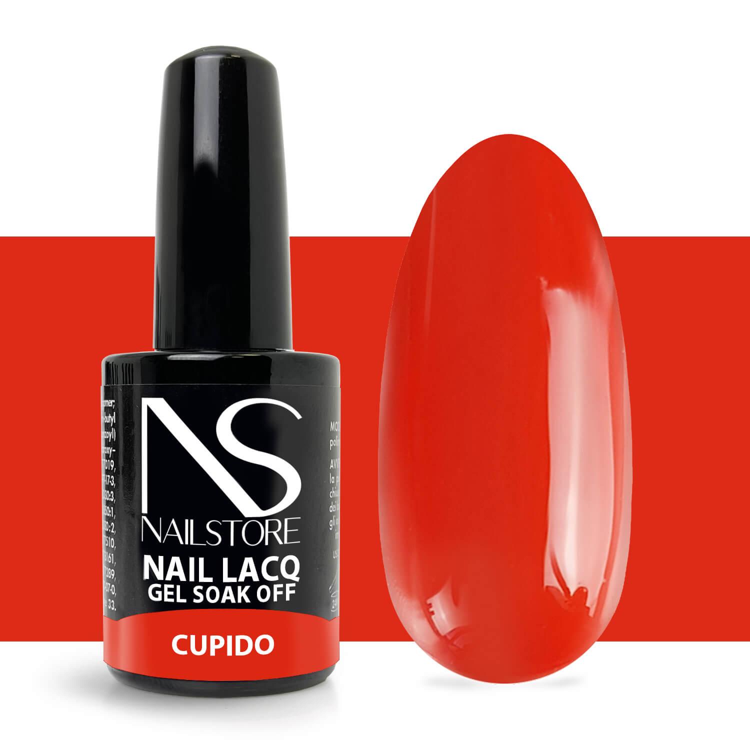 Semipermanente Nail Lacq Rosso Fuoco - Nail Store