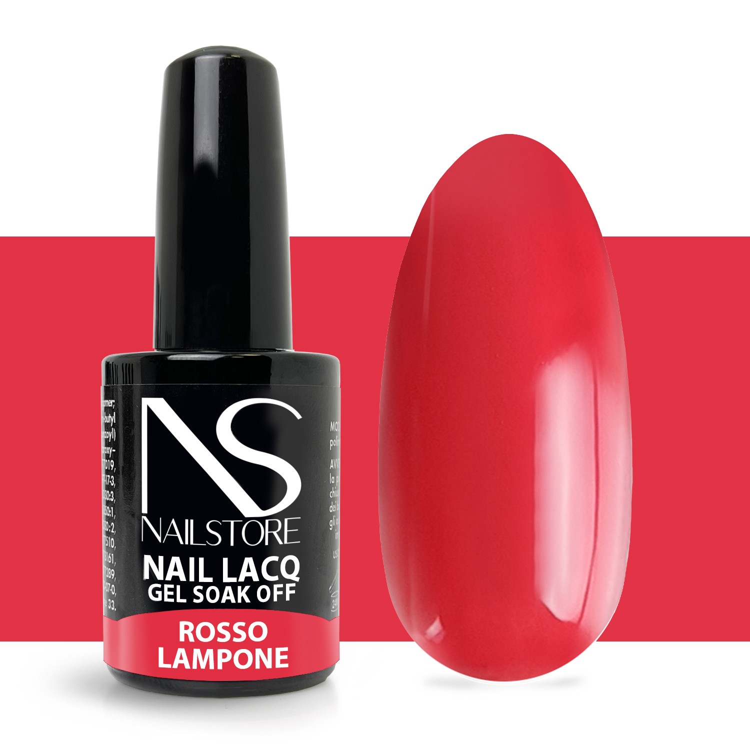 Semipermanente Nail Lacq Rosso Lampone - Nail Store