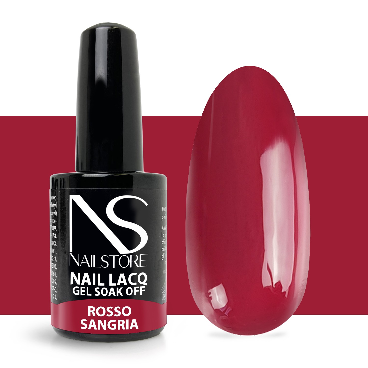 Semipermanente Nail Lacq Rosso Sangria - Nail Store