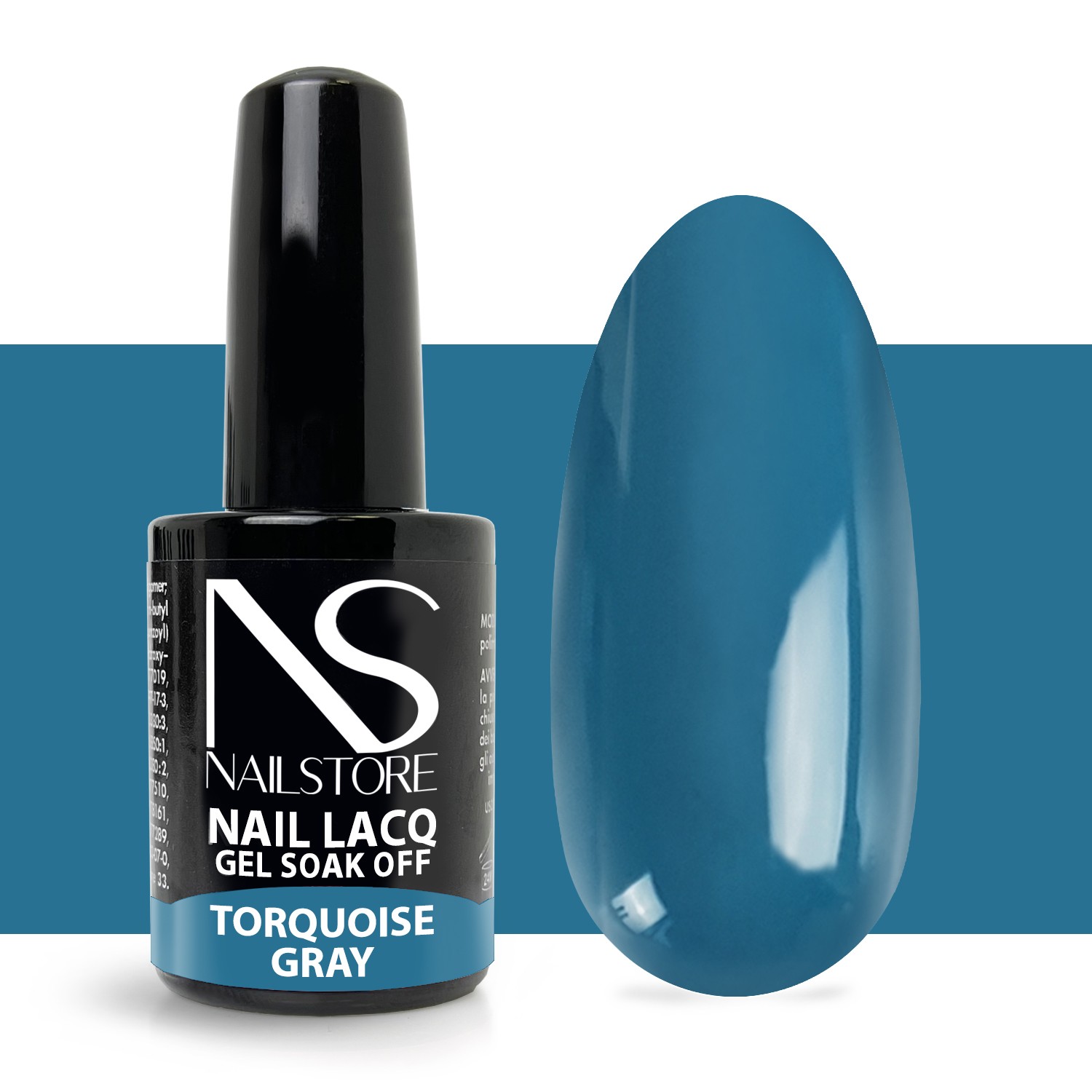 Semipermanente Nail Lacq Torquoise Grey - Nail Store