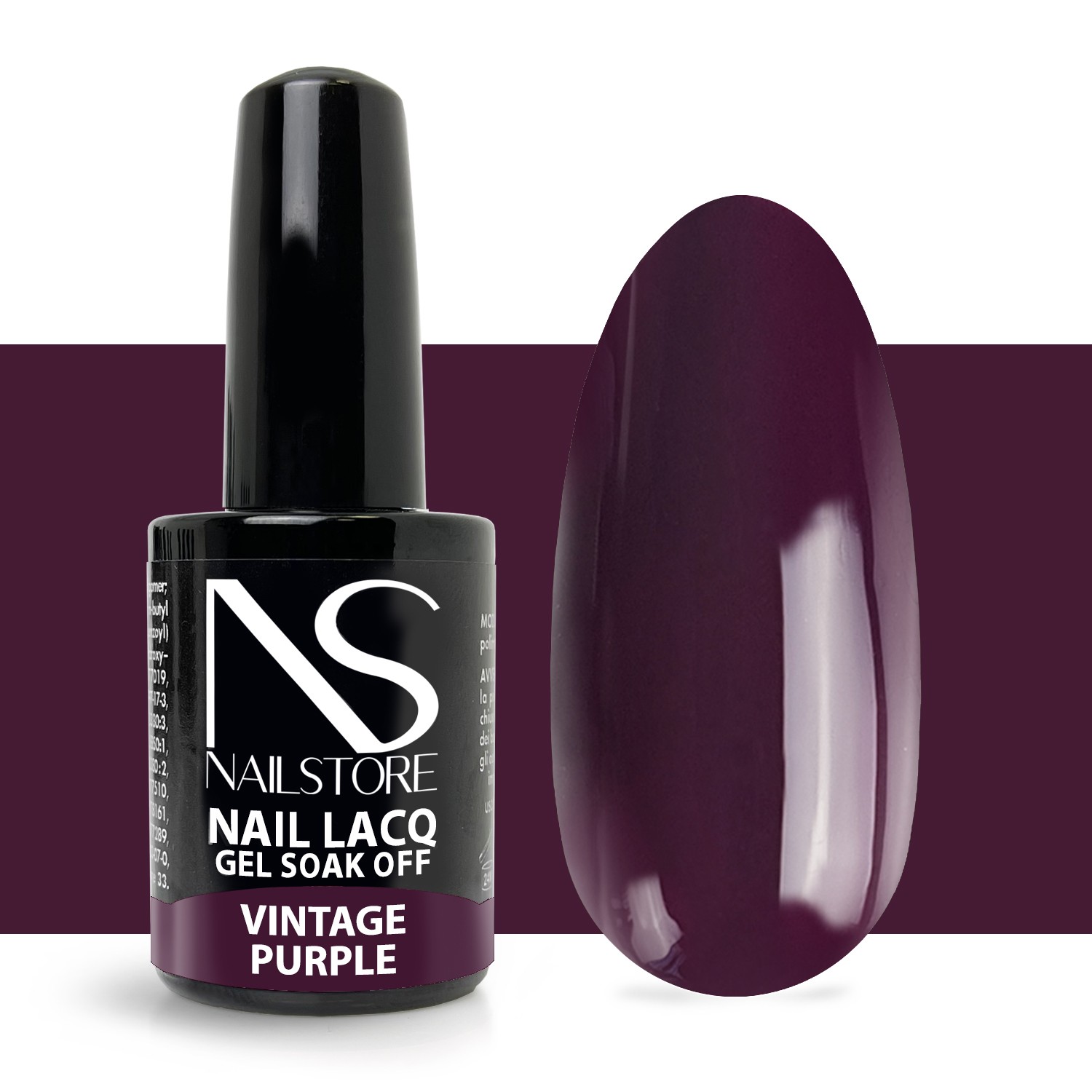 Semipermanente Nail Lacq Vintage Purple - Nail Store