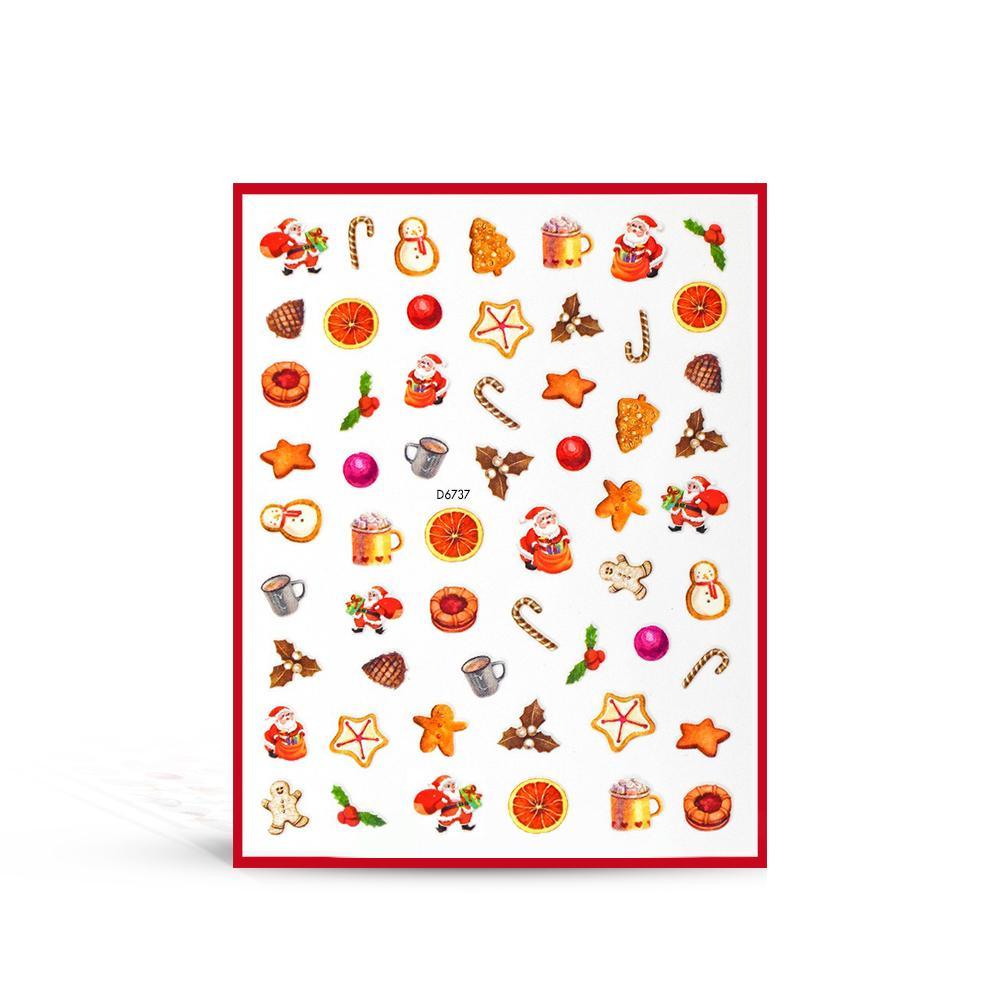 Stickers Adesivi Natalizi D6737 - TuttoperleUnghie