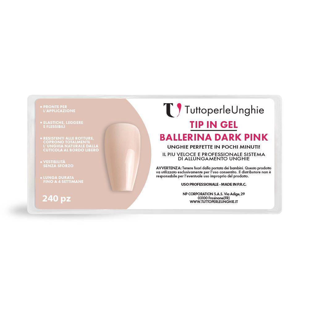 Tip in Gel Ballerina Dark Pink - TuttoperleUnghie
