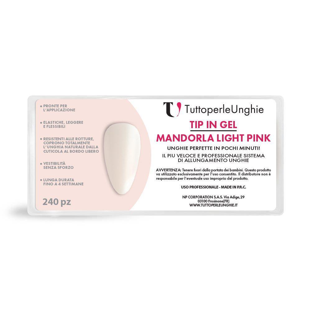 Tip in Gel Mandorla Light Pink - TuttoperleUnghie
