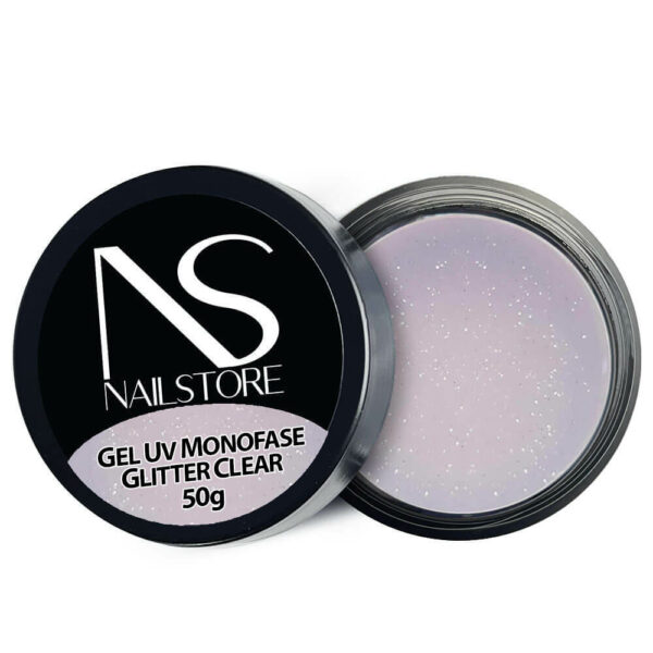 Gel UV Monofase Glitter Clear 50g